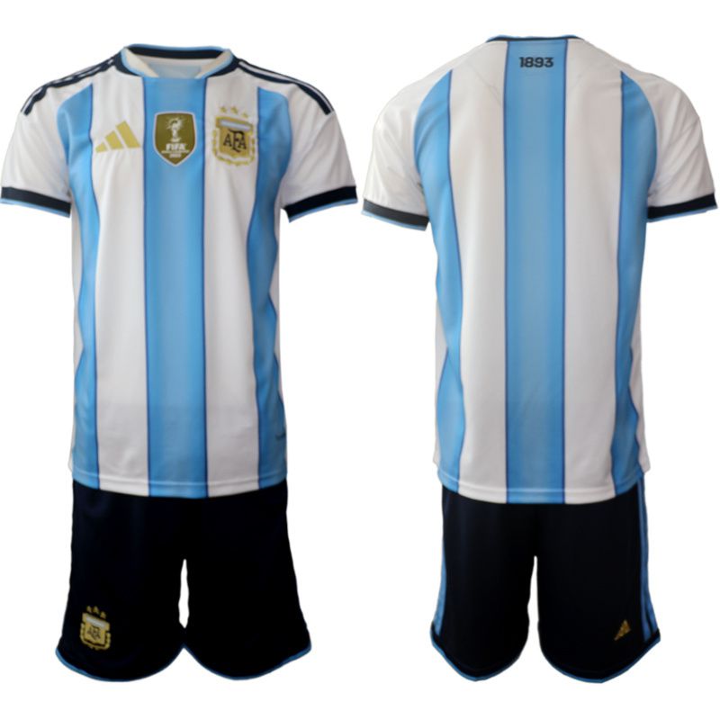 Men 2026 World Cup National Team Argentina home white Blank Soccer Jersey->argentina jersey->Soccer Country Jersey